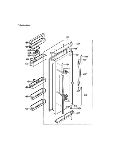 Refrigerator door