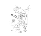 Craftsman 944360050 chassis/belt/shield diagram