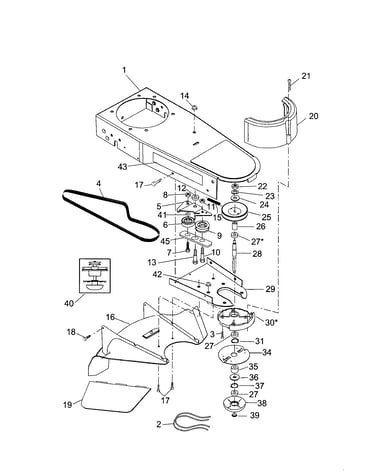 Chassis/belt/shield