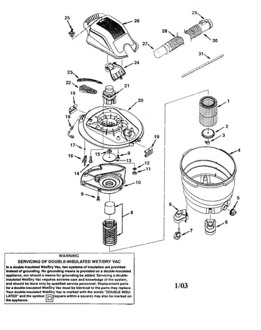 Drum/lid/motor/hose