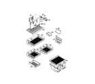 LG LRTB1821W shelves and fan diagram