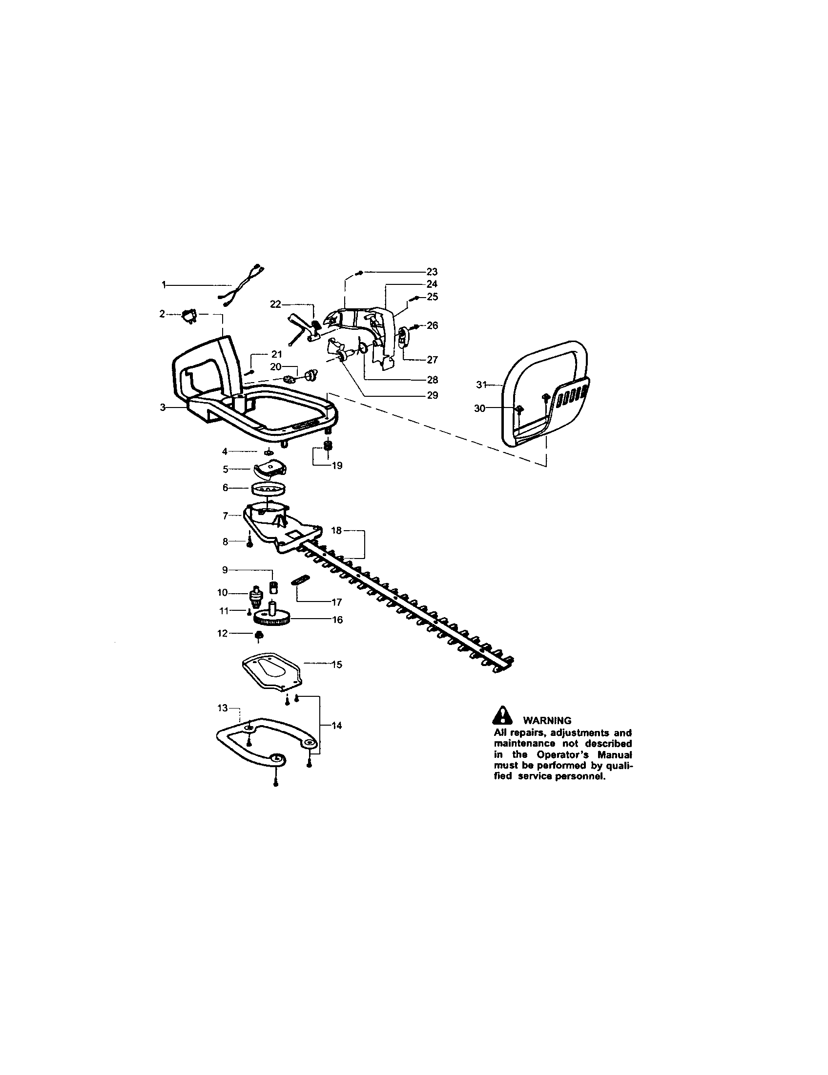 HANDLE/TANK/BLADE/DRIVE GEAR KIT