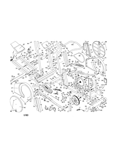 Frame/console/motor/handle