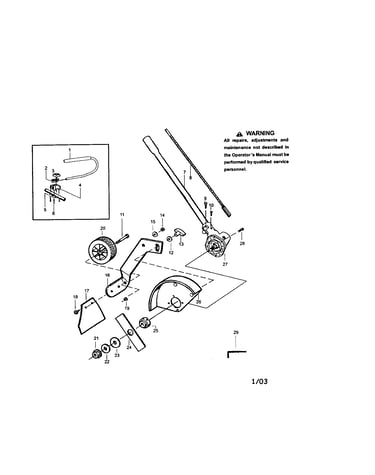 Covertible edger attachment