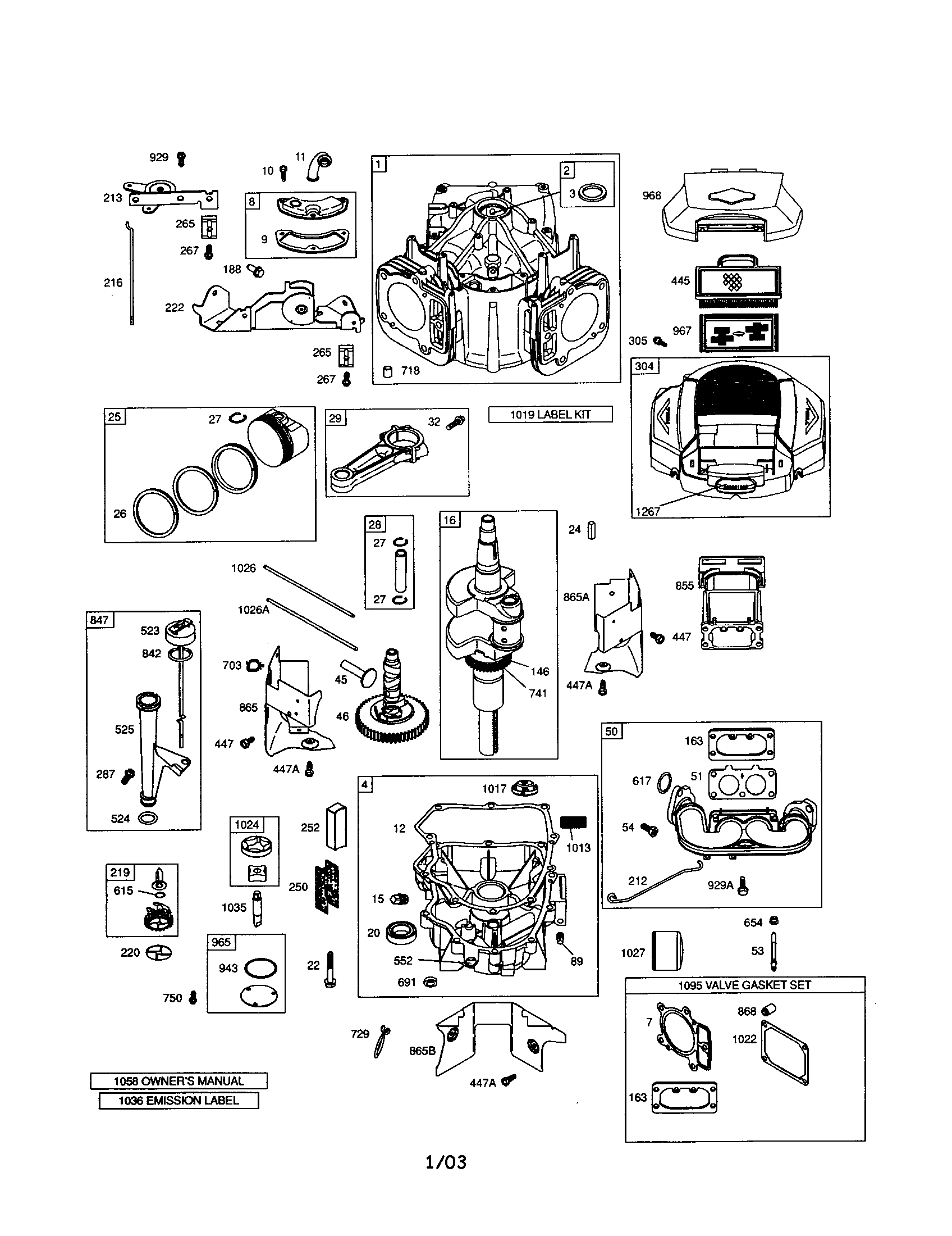 Cylinder/crankshaft