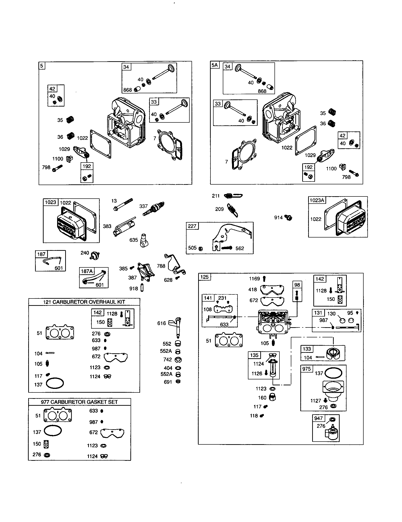 Head-cylinder/carburetor