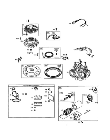 Short block/motor-starter