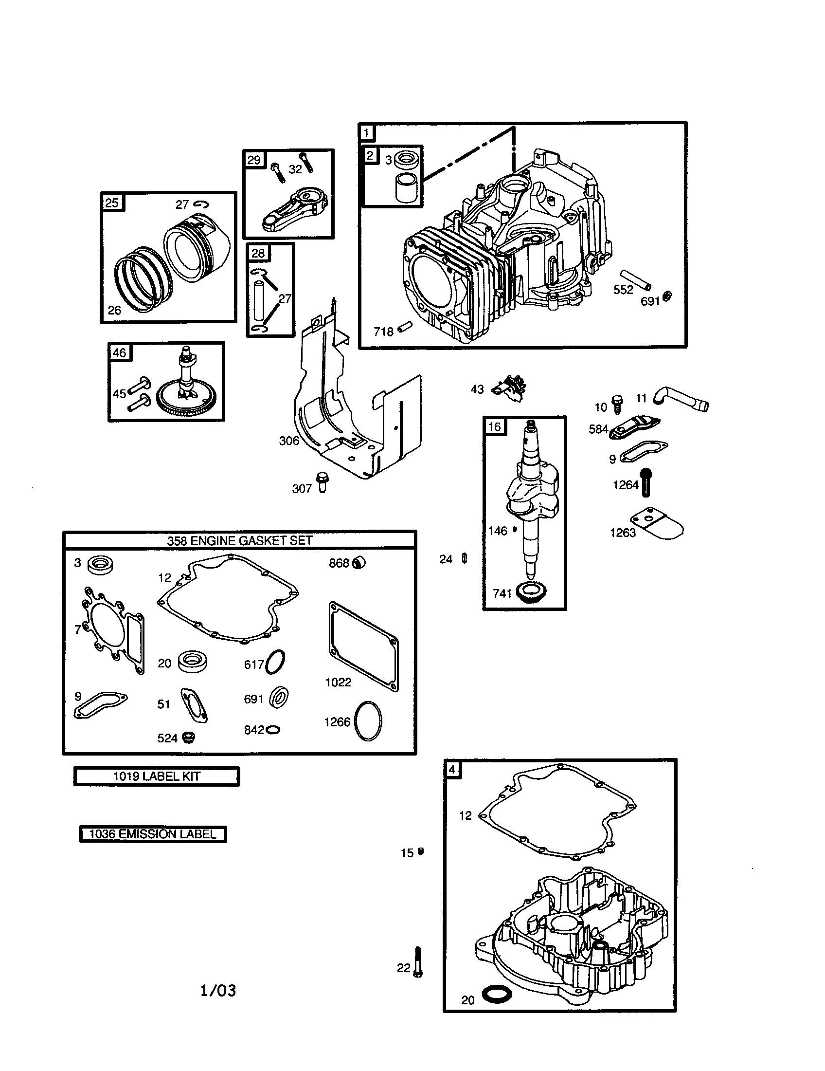 Cylinder/crankshaft