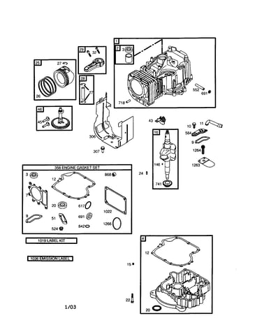 Cylinder/crankshaft