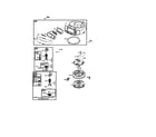 Briggs & Stratton 21A807-0236-E1 housing-blower/flywheel diagram