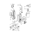 Kenmore 11633721201 dust compartment and motor diagram