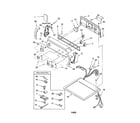 Kenmore 11073014102 top and cabinet diagram