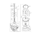 Kenmore 11022052102 agitator, basket and tub diagram