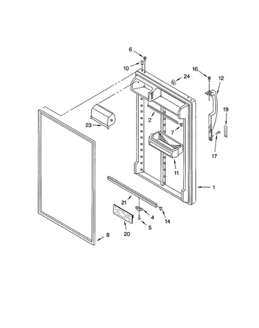 Refrigerator door