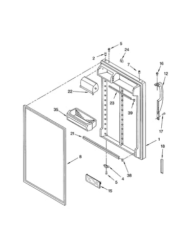 Refrigerator door