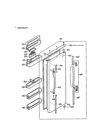Refrigerator door
