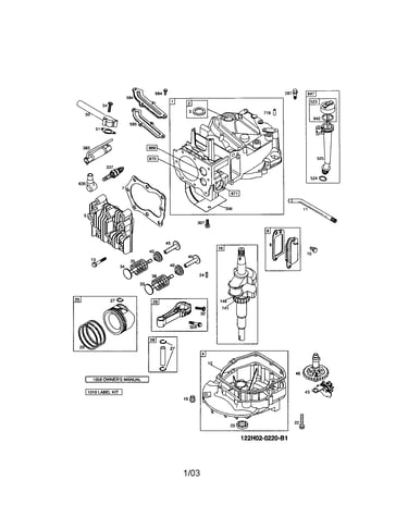 Cylinder/crankshaft