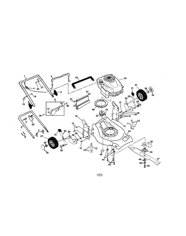 Engine/housing/handle