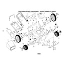 Craftsman 917388520 engine/housing/handle diagram