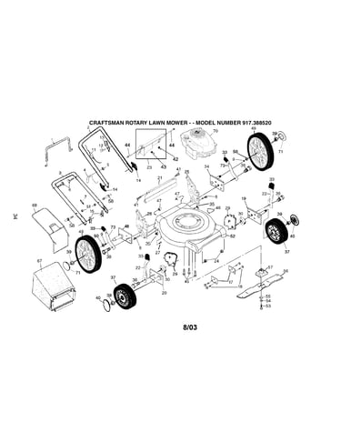 Engine/housing/handle