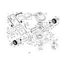 Craftsman 917378401 engine/housing/handle diagram