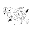 Craftsman 917378361 engine/housing/handle diagram