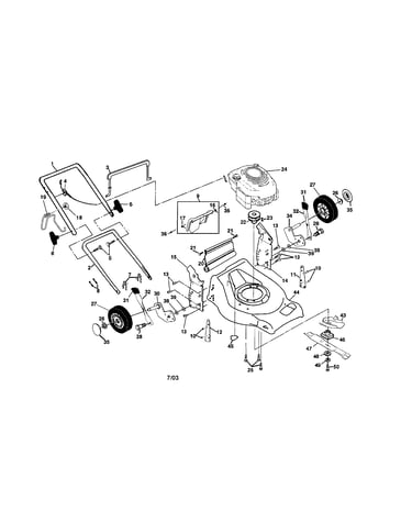 Engine/housing/handle