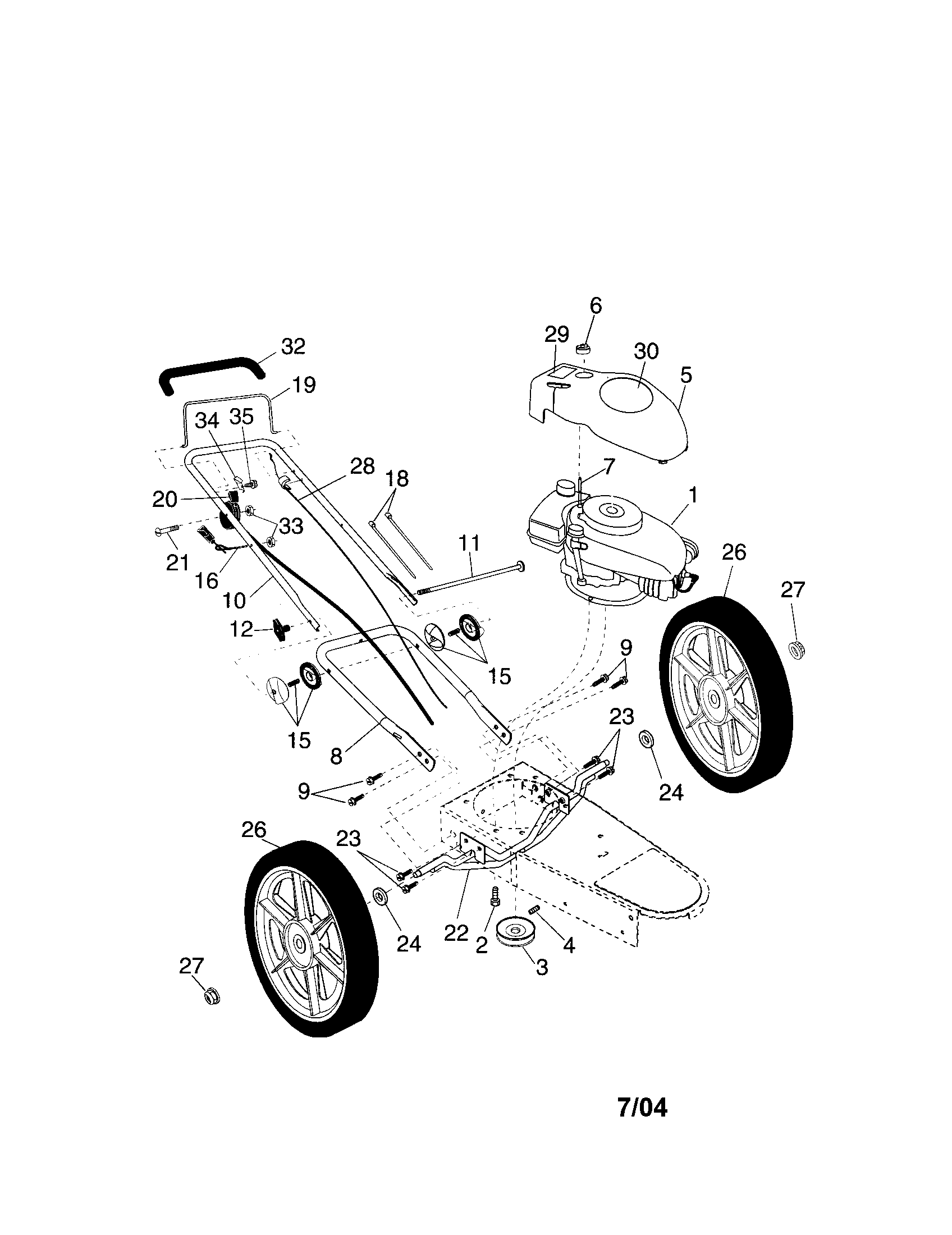 WHEELS/HANDLE/ENGINE