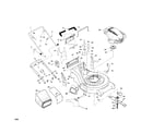 Craftsman 917377681 engine/housing/bag diagram