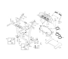 Proform DRTL13720 console/handrail/motor hood diagram