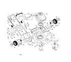 Craftsman 917378400 engine/housing/handle diagram