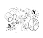 Craftsman 917378400 wheel/tires/drive cover/bag diagram