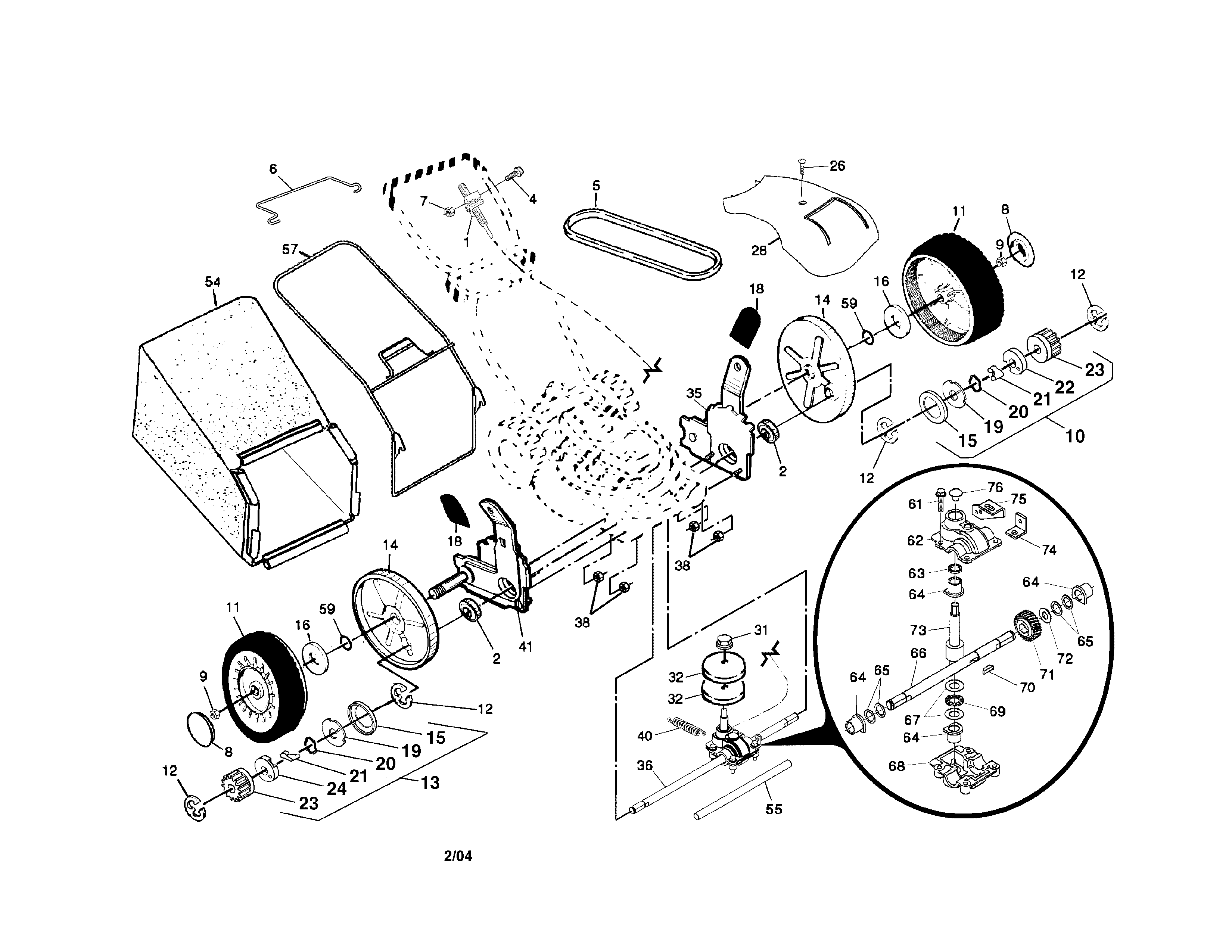 Wheel/tires/drive cover/bag