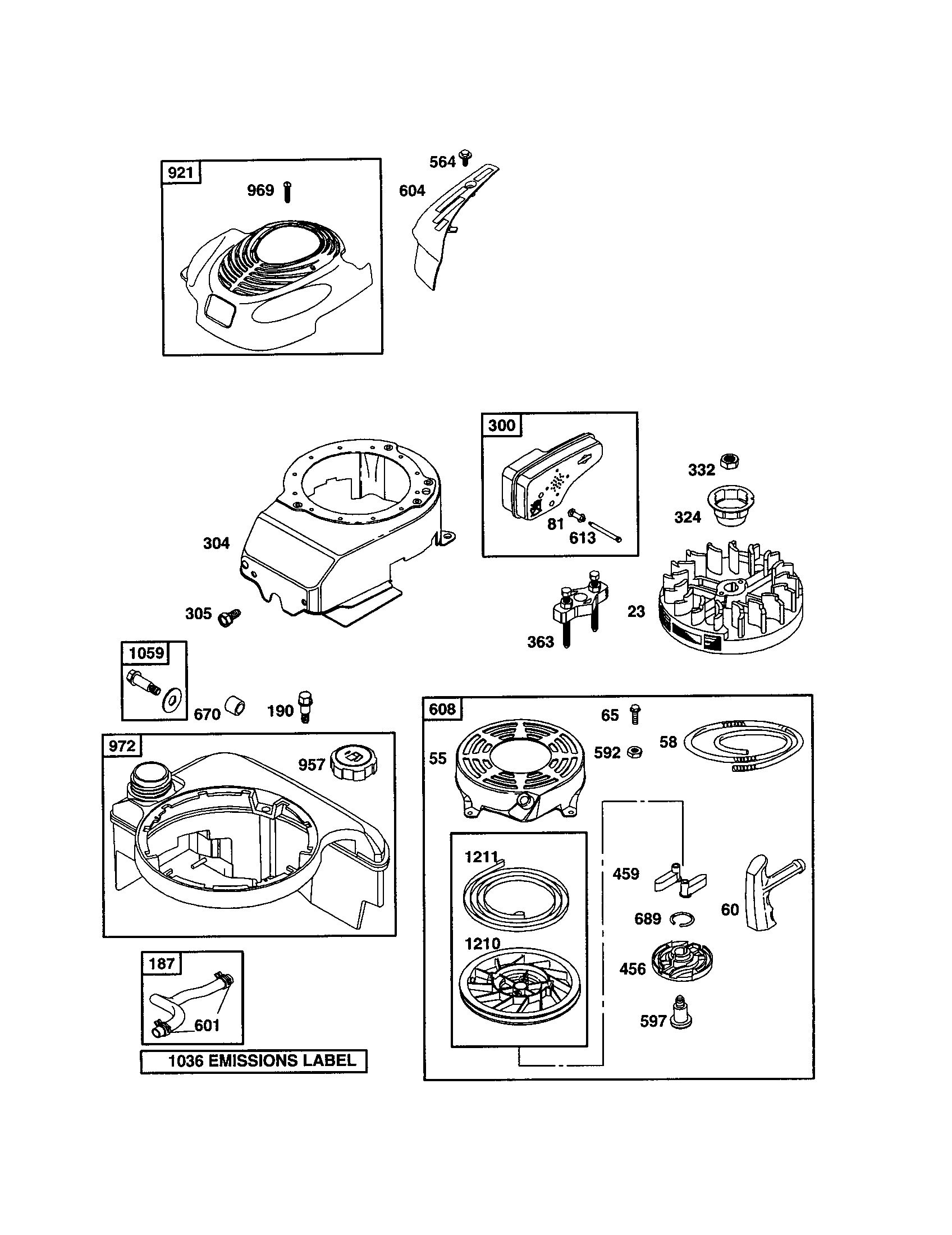 BLOWER HOUSING/STARTER-REWIND