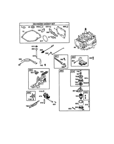 Short block/motor-starter