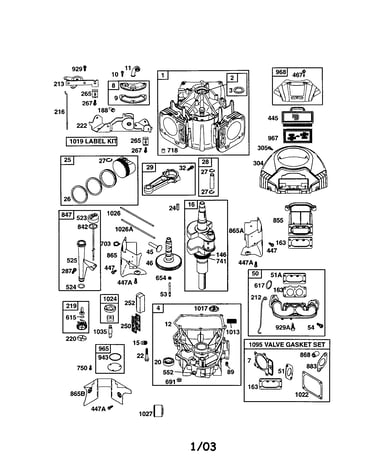 Cylinder/crankshaft