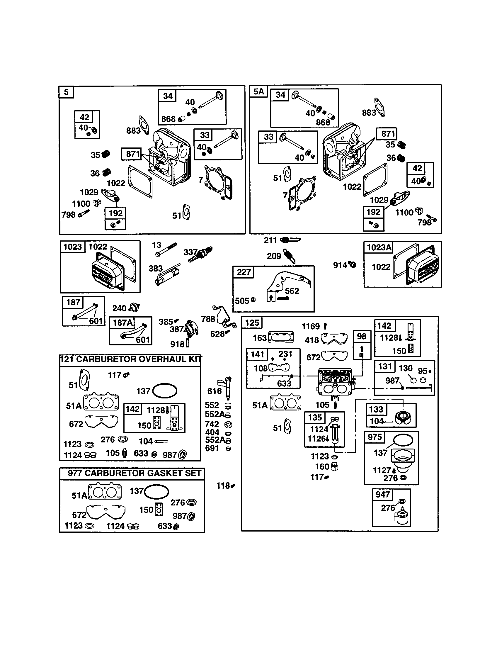 Head-cylinder/carburetor