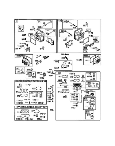 Head-cylinder/carburetor