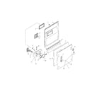 Bosch SHI6805UC/12 door assembly diagram