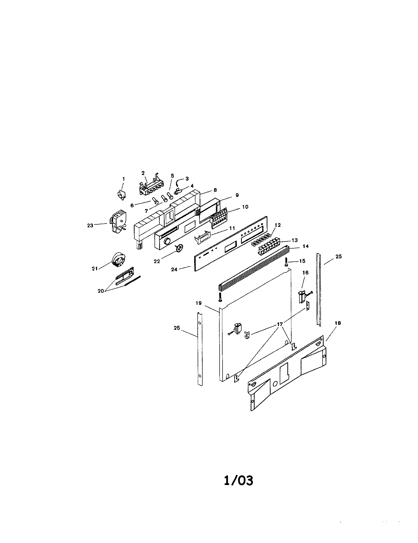 Fascia panel and outer door
