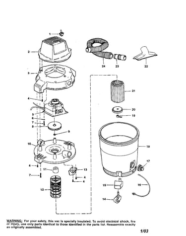 12 gallon wet/dry vac