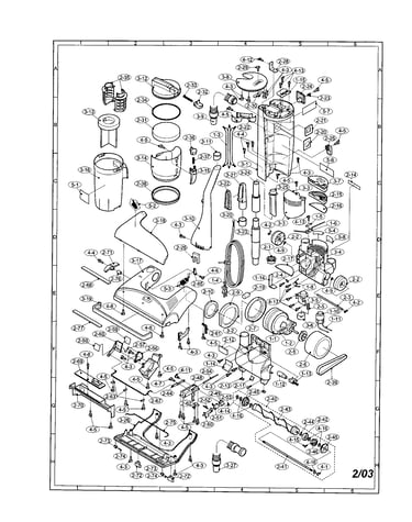 Motor/handle/lid/dust bin/hood