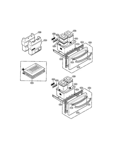 Door/basket/insulation shroud