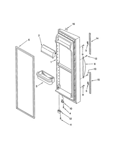 Refrigerator door