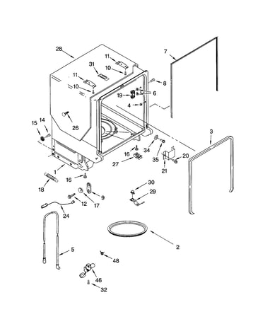 Tub and frame