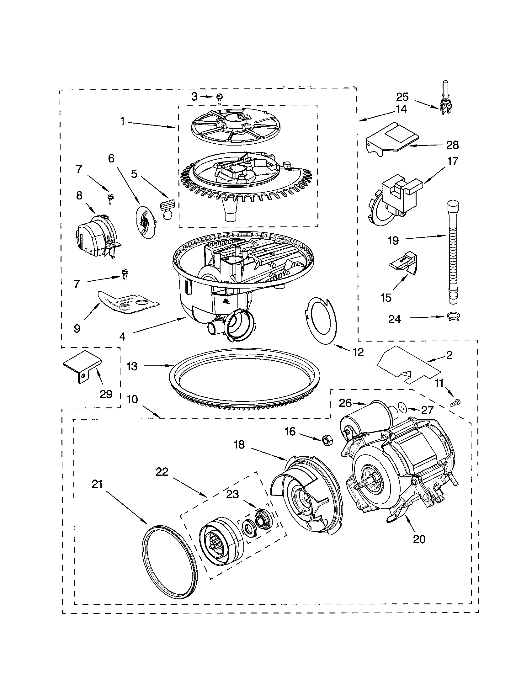Pump and motor