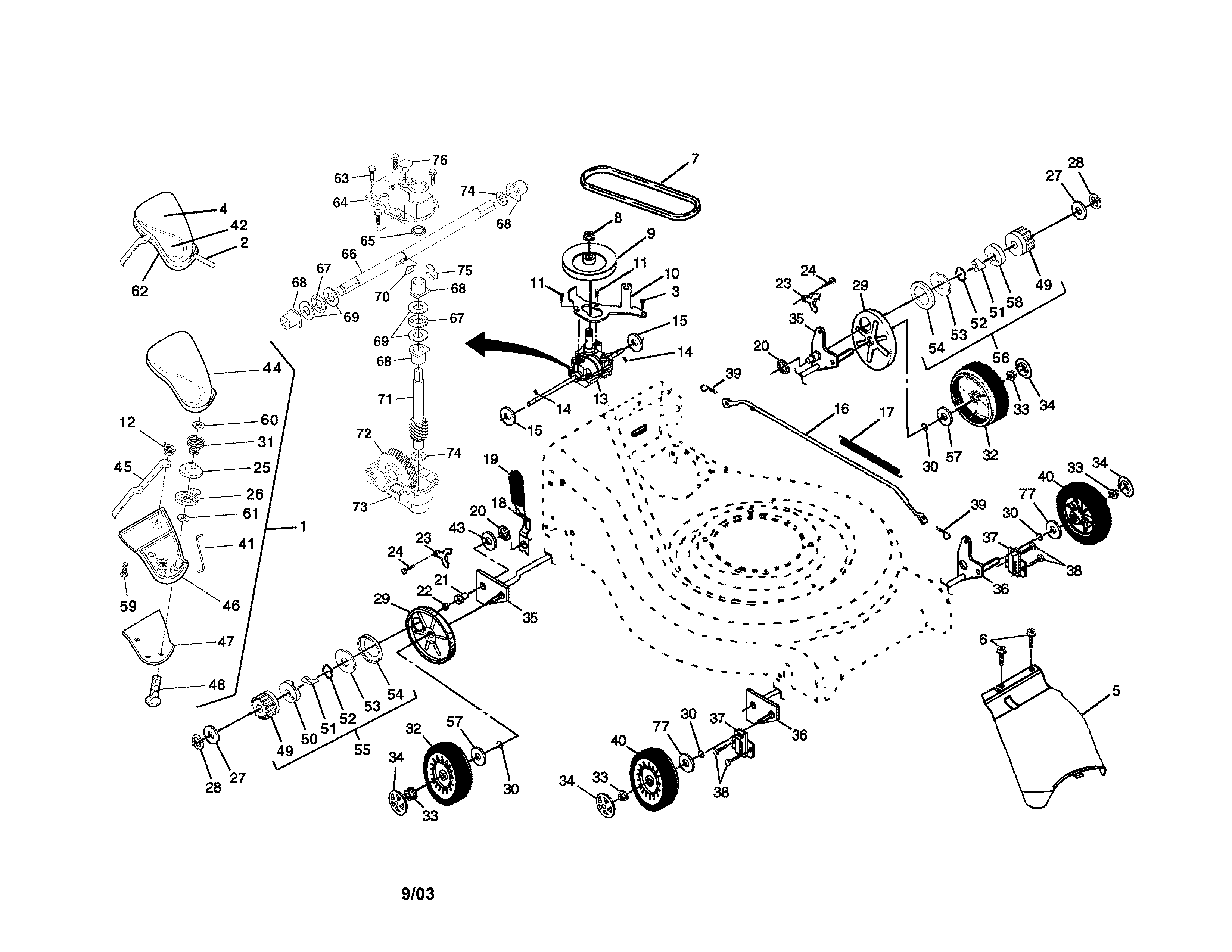 WHEELS/TIRES/V-BELT