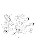Engine/handle/housing/wheels/bag