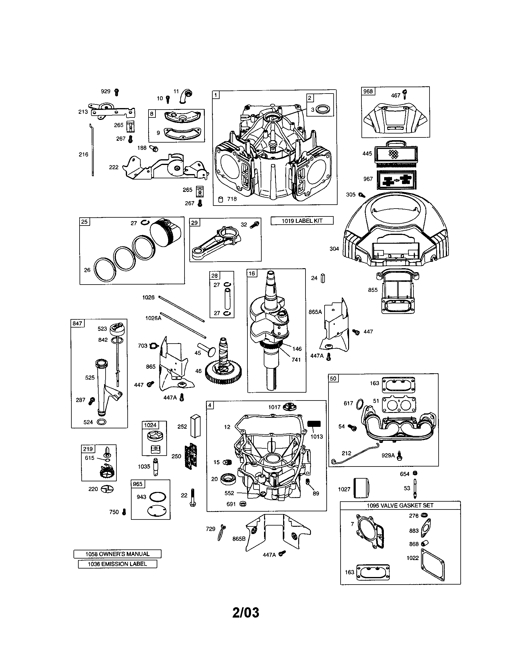 Cylinder/crankshaft