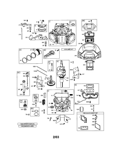Cylinder/crankshaft